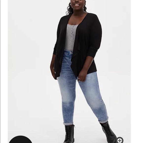 Torrid Drape Front Cardigan - Picture 3 of 4